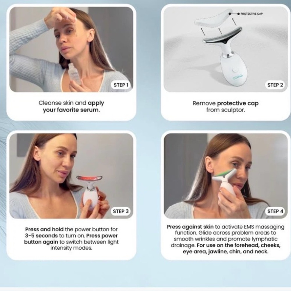 Liftlab 3 in 1 face and neck massager - Picture 7 of 7